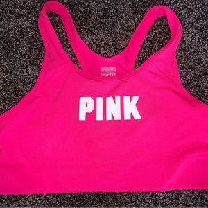 VS Pink Sports Bra, Size Large Hot Pink, NWT
